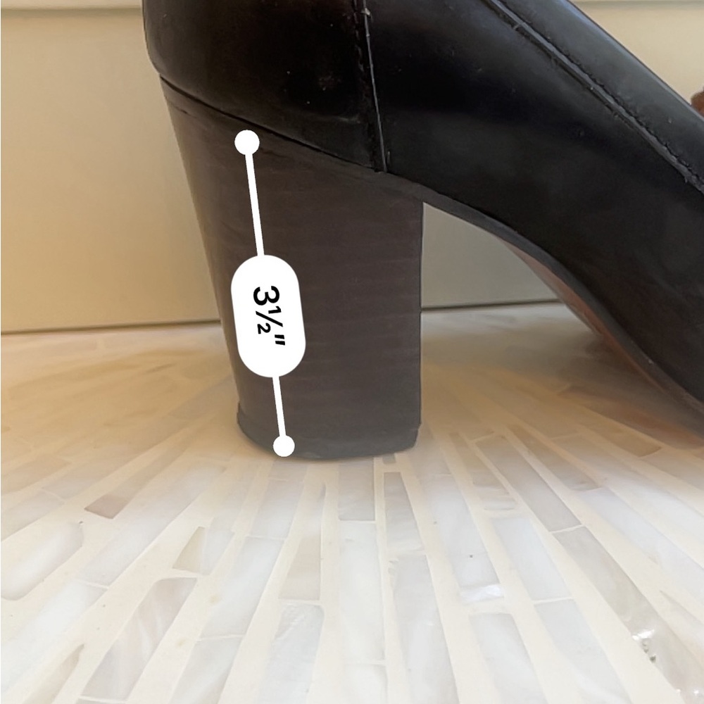 Coach Greta Leather Tassel Heeled Loafers, Size 8.5B - Picture 7 of 7